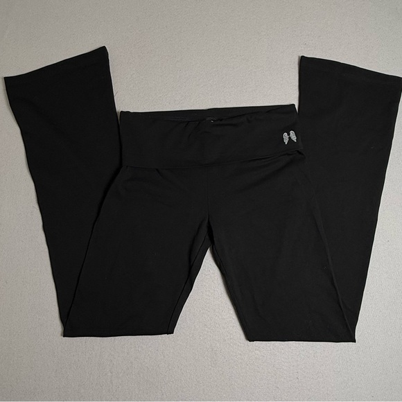 Victoria's Secret Pants - Victoria's Secret Yoga Pants Foldover Leggings Small Angel Wing Y2K Small X Long